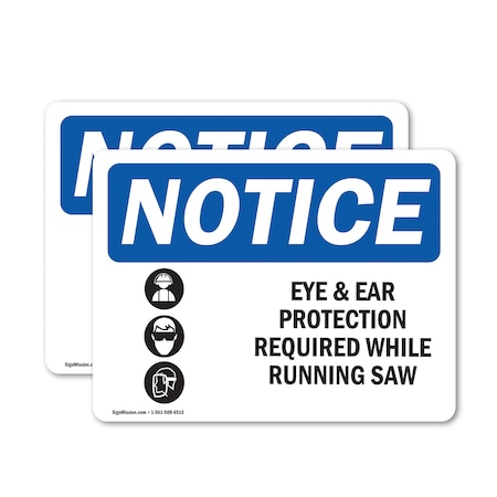 Signmission 12 in Height, 18 in Width, Vinyl Decal, Rectangle OS-2PACK-NS-D-1218-L-12302